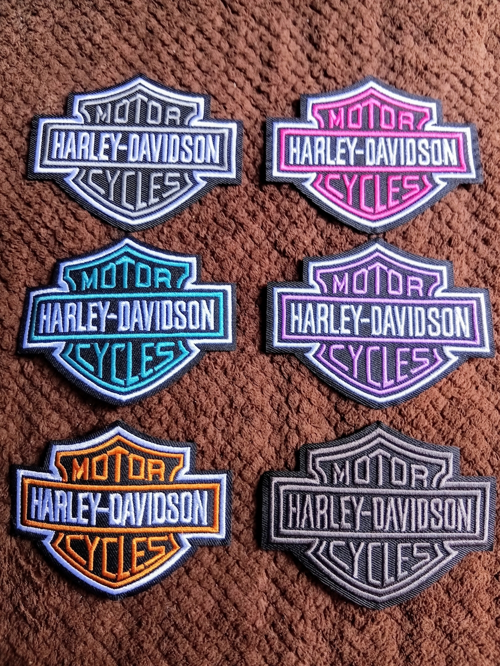 Harley Davidson Patches Set Of 6 3.5"